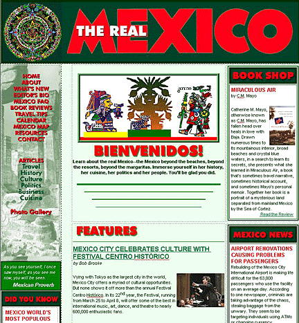 The Real Mexico Web site.
